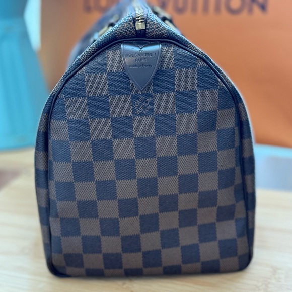 Louis Vuitton Speedy 30 Damier Ebene Satchel Bag - Picture 5 of 17
